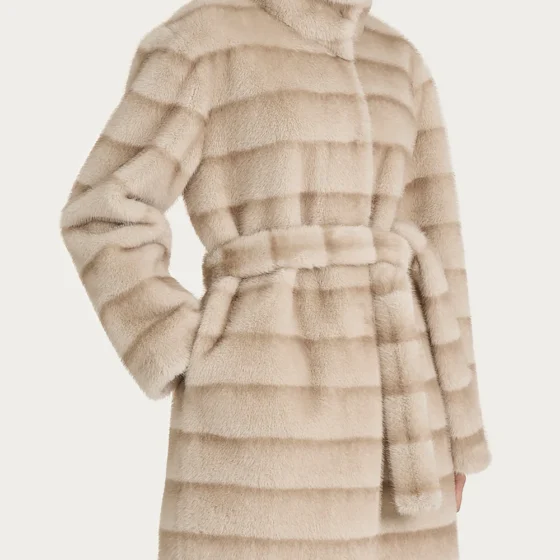 Cappotto eco-pelliccia double RAGNO