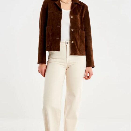 Giacca pelle scamosciata ViCOLO