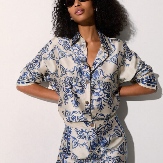 Camicia con stampa foulard Liu Jo