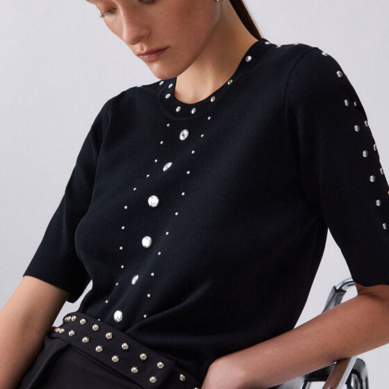 Maglia con borchie Liu Jo