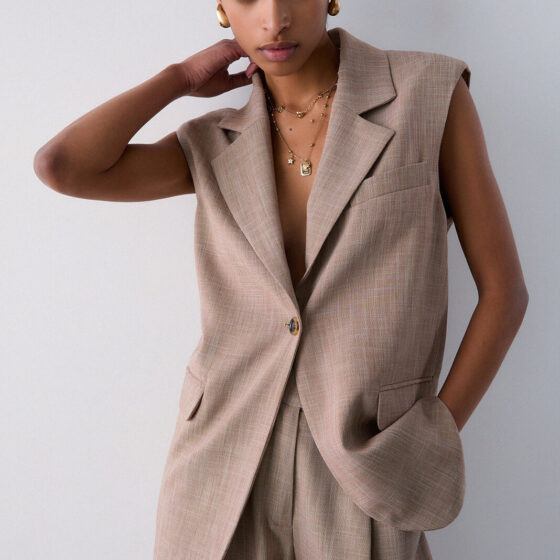 Gilet con foulard Liu Jo