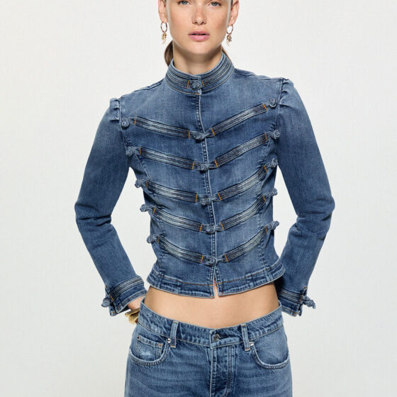 Giubbino denim con alamari Liu Jo